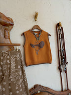 The Embroidered Big Hat Cowboy Sweater Vest