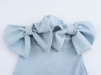 Fall Women Clothing Graceful Fashionable Bowknot Decoration Tube Top Dress