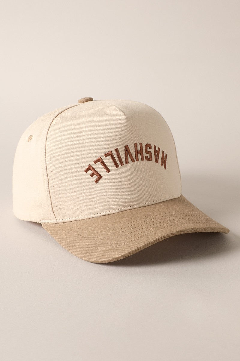NASHVILLE upside down  - Embroidered cap