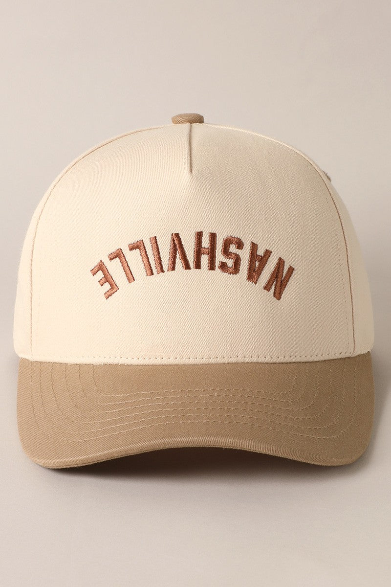 NASHVILLE upside down  - Embroidered cap
