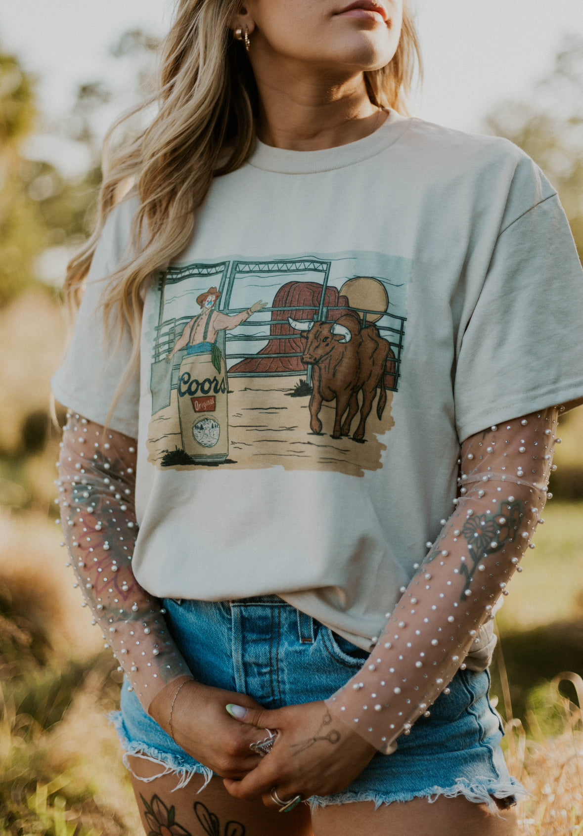 Rodeo Scene Western Graphic