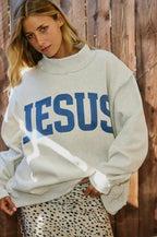 The Reversible Jesus Mock Neck Sweatshirt PREORDER