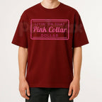 "Pink Collar Dollar" Western Graphic T-Shirt – Retro Marquee Sign Hot Pink Tee, Premium 100% Cotton Desert Rodeo Top, Soft Lived-In Heavyweight Cowgirl Hustle Shirt, Made in USA