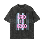 Unisex God is Good Print Washed T-Shirt – Aesthetic Christian Faith Graphic Tee, Retro Faith-Based Oversized Top