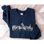Cowboy Rodeo Sweatshirt: Vintage Horse Western Graphic for Men and Women