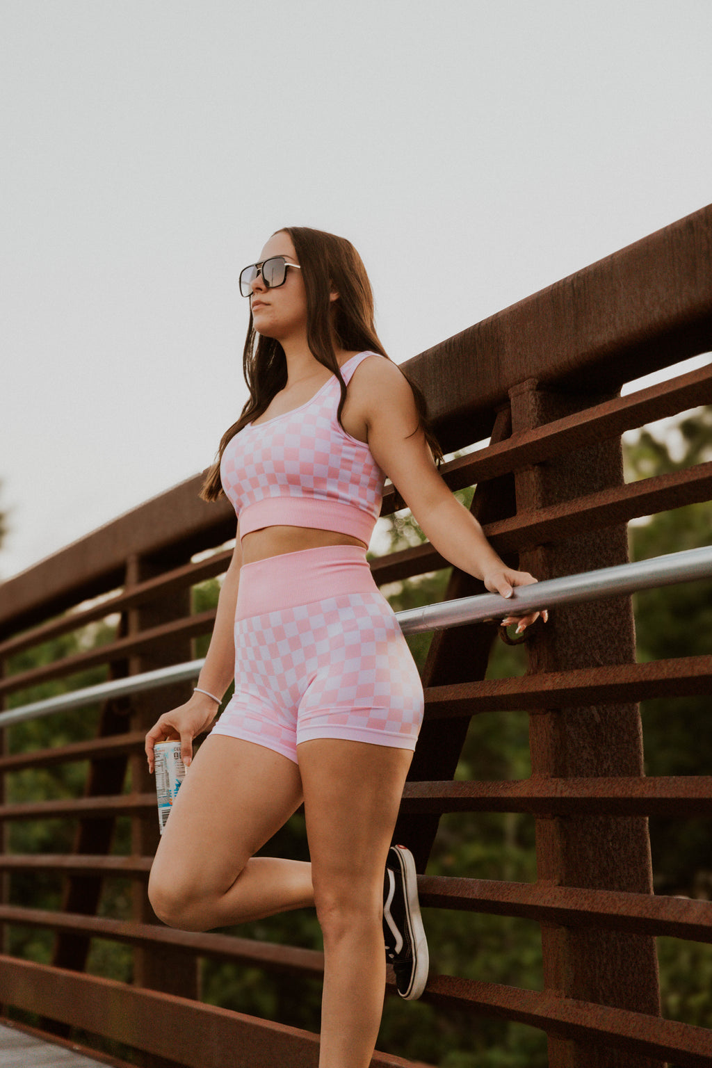 Checkered Gym Set