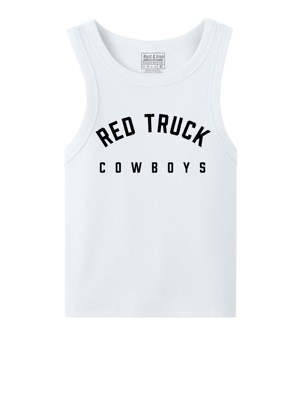 Women’s Varsity Tank-
Red Truck Cowboys