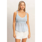 Sun + Salt Peplum Top