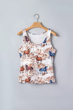 Horse Hat Western Slim Tank Top