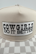 TRR - Cotton Structured Hat  -  SNAP BACK - COWGIRLS DO IT BETTER