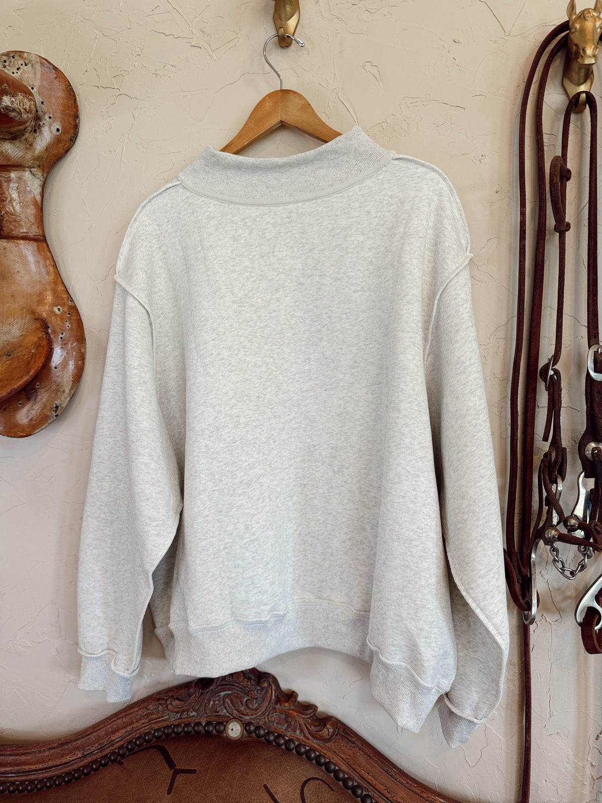 The Reversible Jesus Mock Neck Sweatshirt PREORDER