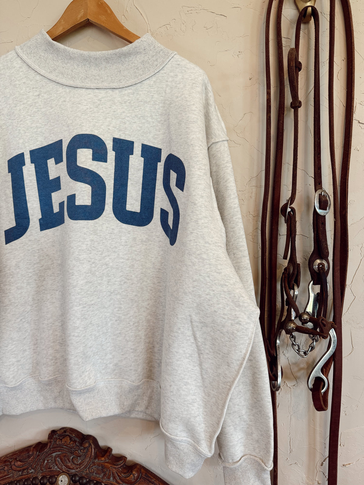 The Reversible Jesus Mock Neck Sweatshirt PREORDER