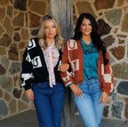 The Horseshoe Cardigan in Black LARGE