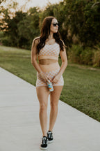 Checkered Gym Set