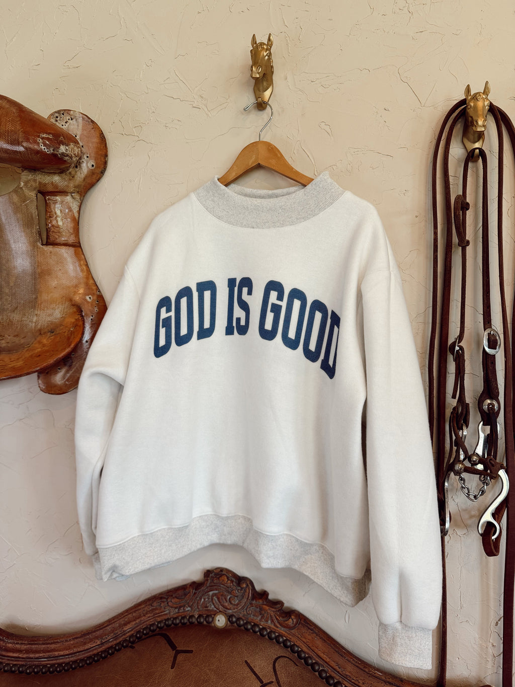 The Reversible Jesus Mock Neck Sweatshirt PREORDER