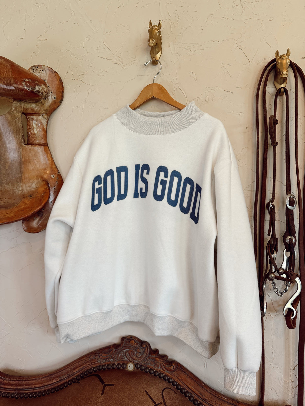 The Reversible Jesus Mock Neck Sweatshirt PREORDER