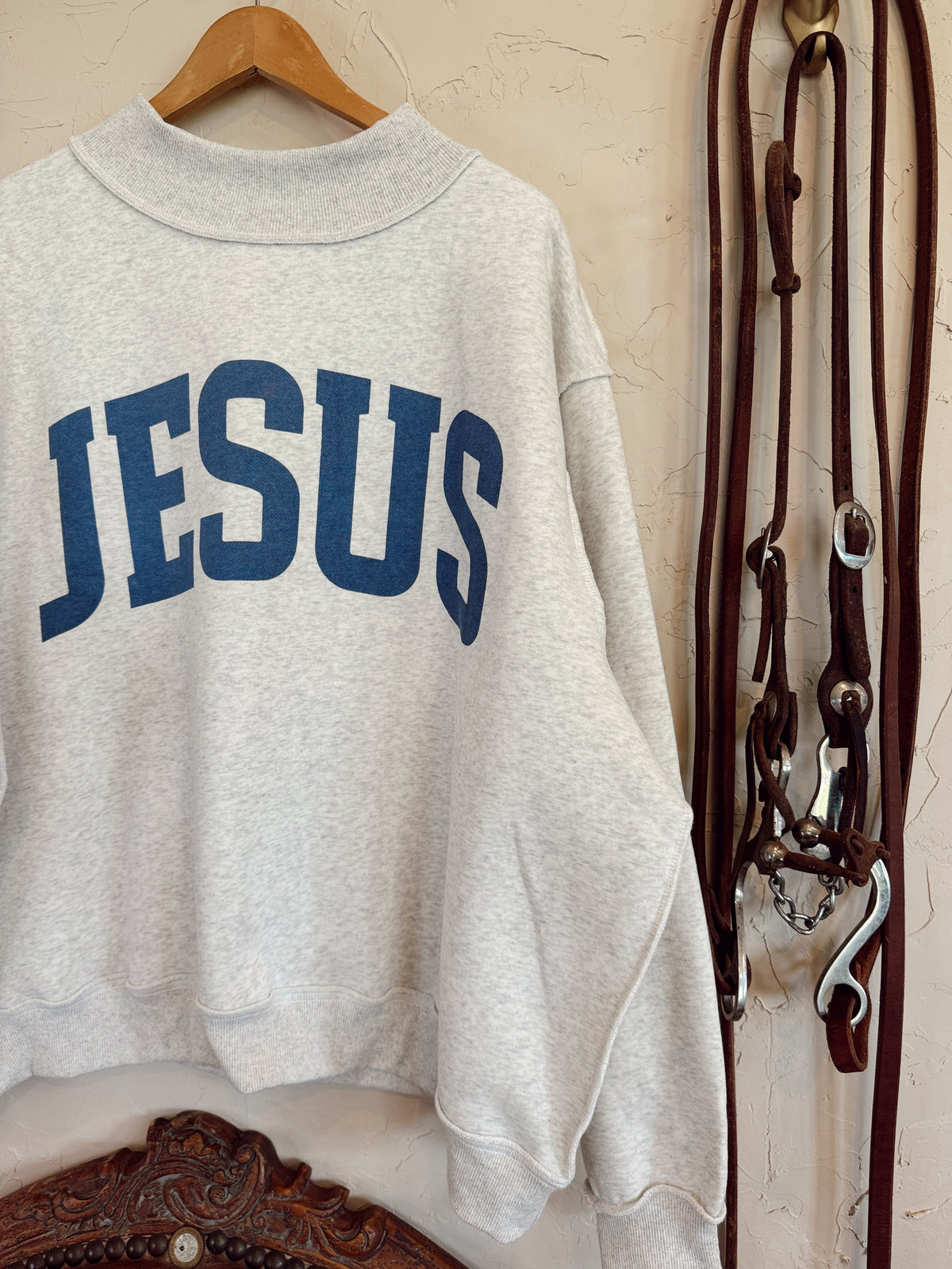 The Reversible Jesus Mock Neck Sweatshirt PREORDER