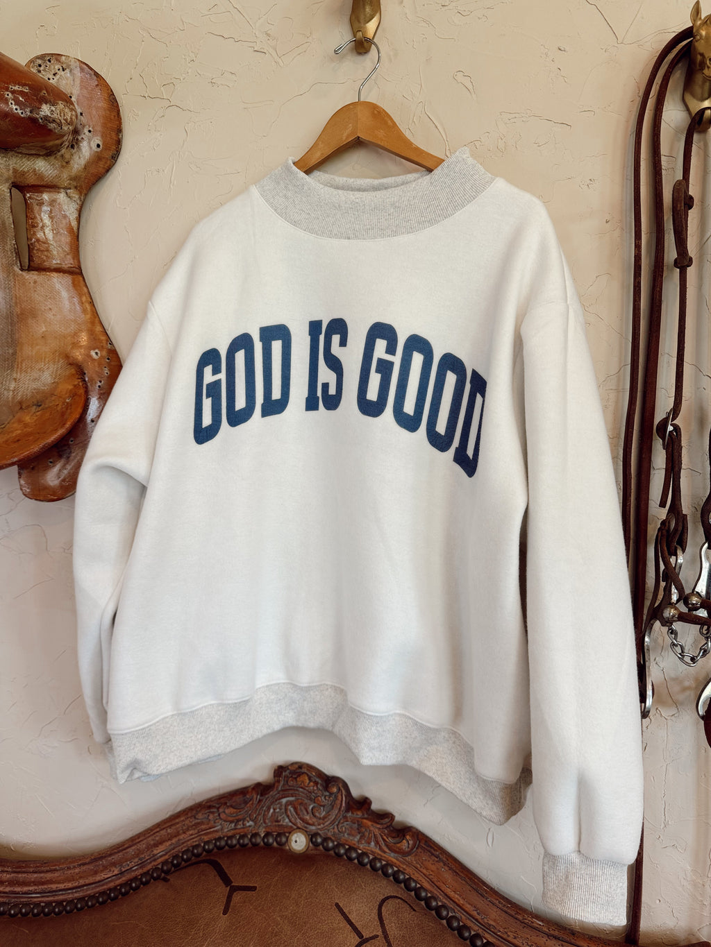 The Reversible Jesus Mock Neck Sweatshirt PREORDER