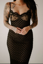 Laurens Lace Slit Dress