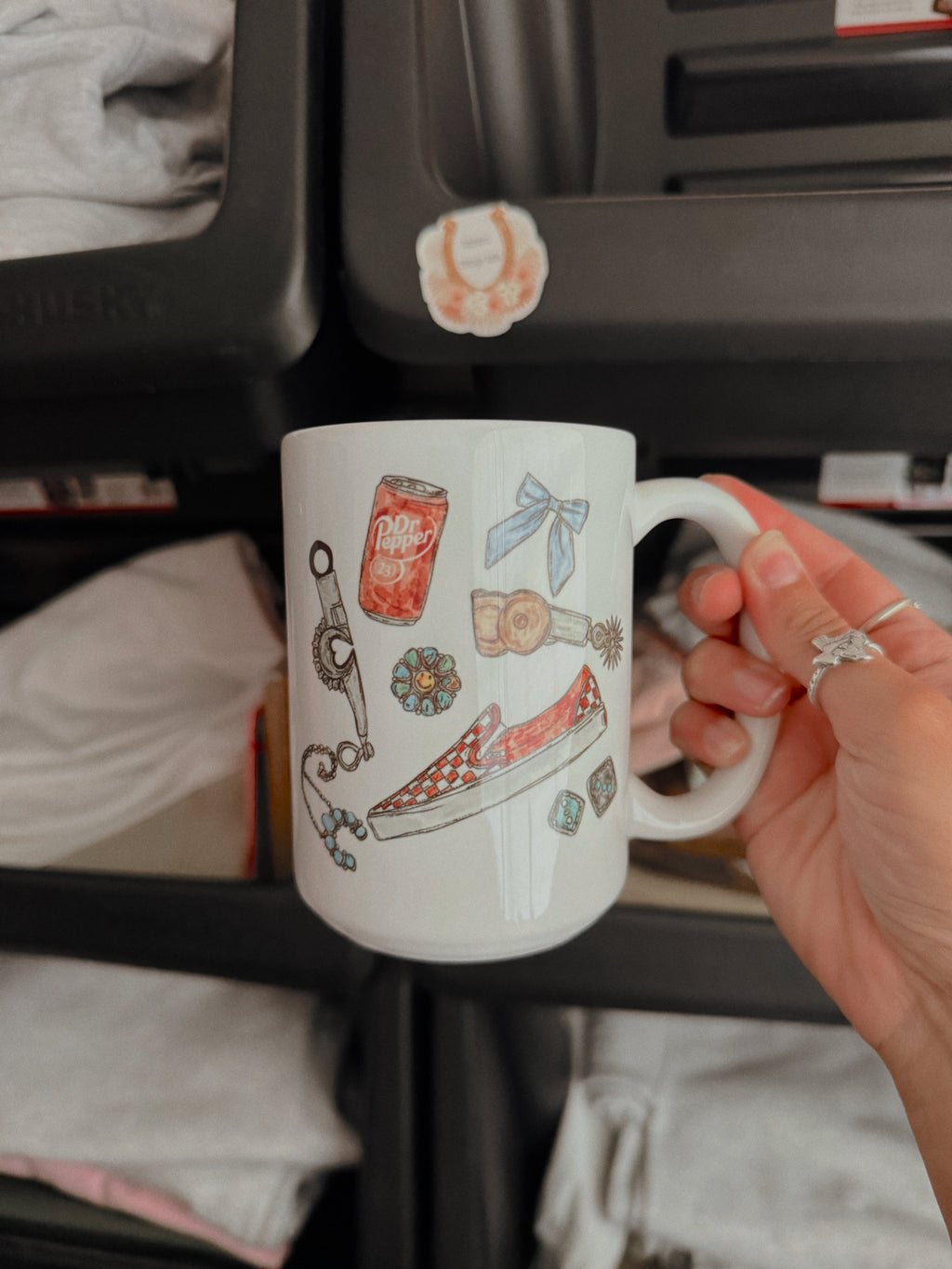 COWGIRL COLLAGE MUG