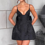 Party Evening Dress Small Sling Bow Women Clothing Spring Summer Short Dress
