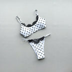Bikini Sexy Stitching Lace Bikini Split Women Swimsuit Swisuit for Women