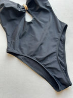 2026 New Summer Women Sexy Hollow Out One-piece Suit Swimwear Bodysuit Ring Decor Swimsuit High Waist Push Up Monokini Beachwear