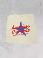 America's Favorite, American Sweetheart Cropped Muscle Tank