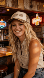 "Beer Me" Embroidered Trucker Hat — Leopard or Camo with Adjustable Strap & Breathable Mesh
