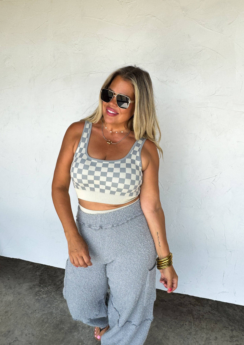 Checkered Gym Set