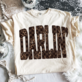 Darlin' Checkered Leopard Tee - Preorder
