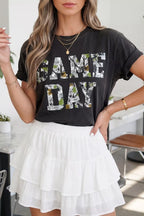 Game Day Camo Print Tee Short Sleeve Casual T-Shirt