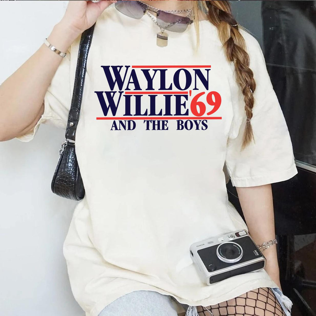 Vintage Country Music-Inspired T-Shirt – ’69 and the Boys Graphic Western Shirt, Retro Unisex Tee