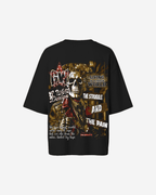 G West Womens Being Enlightened Acid Wash Premium Oversized Tee