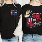 "Courtesy of the Red, White and Blue" 4th of July T-Shirt
