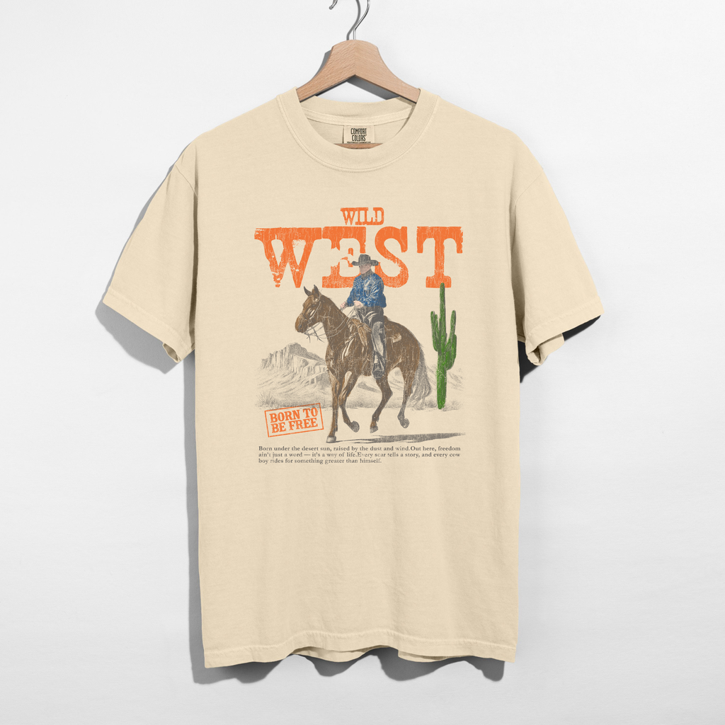Wild West Graphic Tee – Vintage Cowboy Western Shirt