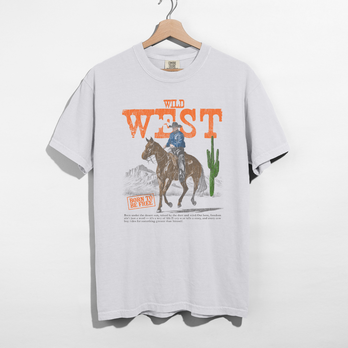 Wild West Graphic Tee – Vintage Cowboy Western Shirt