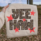 YeeHaw Camo & Stars Crewneck Sweatshirt - Preorder